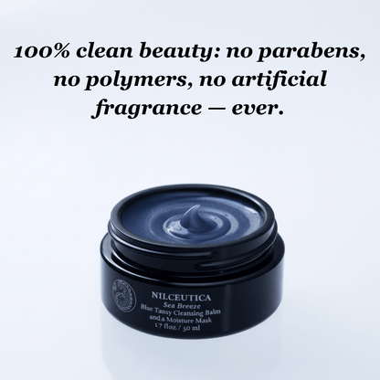 Sea Breeze Moisturizing Blue Tansy Cleansing Balm and a Moisture Mask